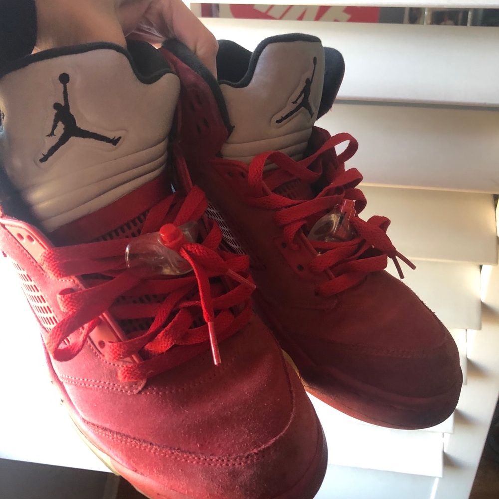 Jordan 5 Red Suede Size 11 - Picture 10 of 10